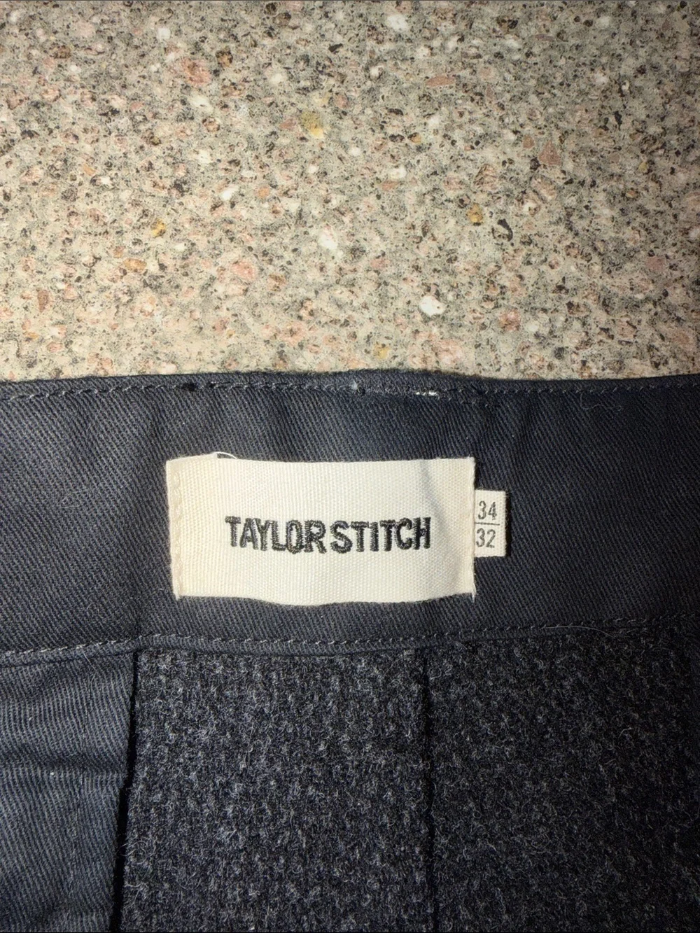 Taylor Stitch Men's Charcoal Wool Blend Trousers